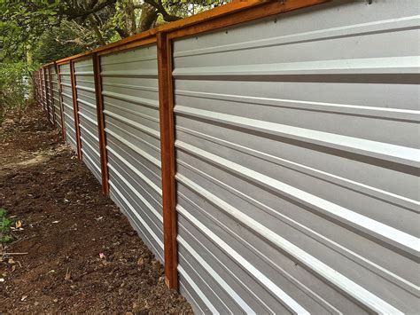 galvanized corrugated sheet metal fence|corrugated steel panels for fencing.